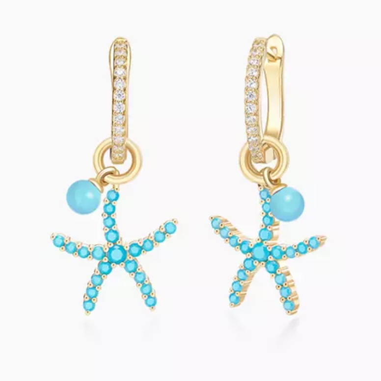 Blue Marina Collection - Starfish earrings