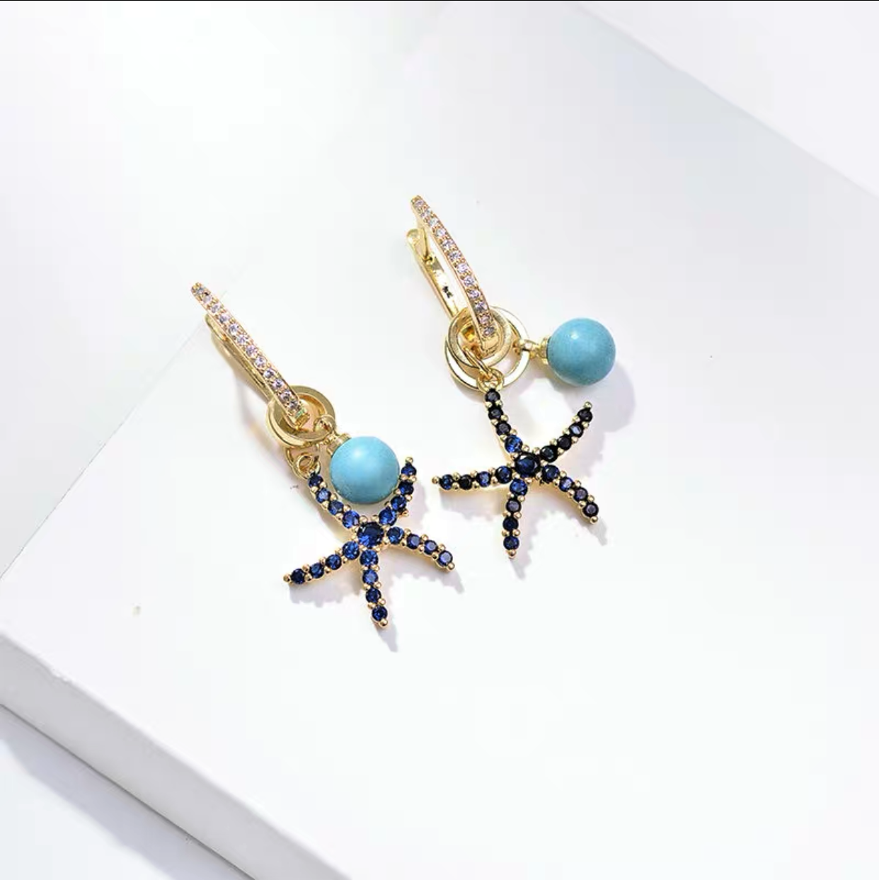 Blue Marina Collection - Starfish earrings