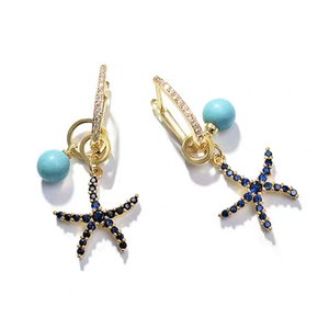 Blue Marina Collection - Starfish earrings