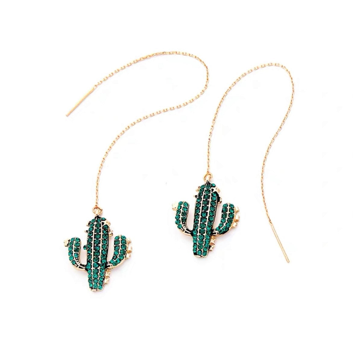 Cactus earrings, bracelet, necklace