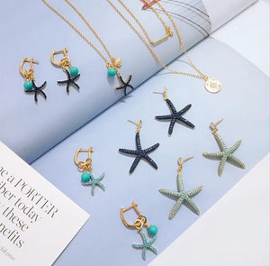 Blue Marina Collection - Starfish earrings