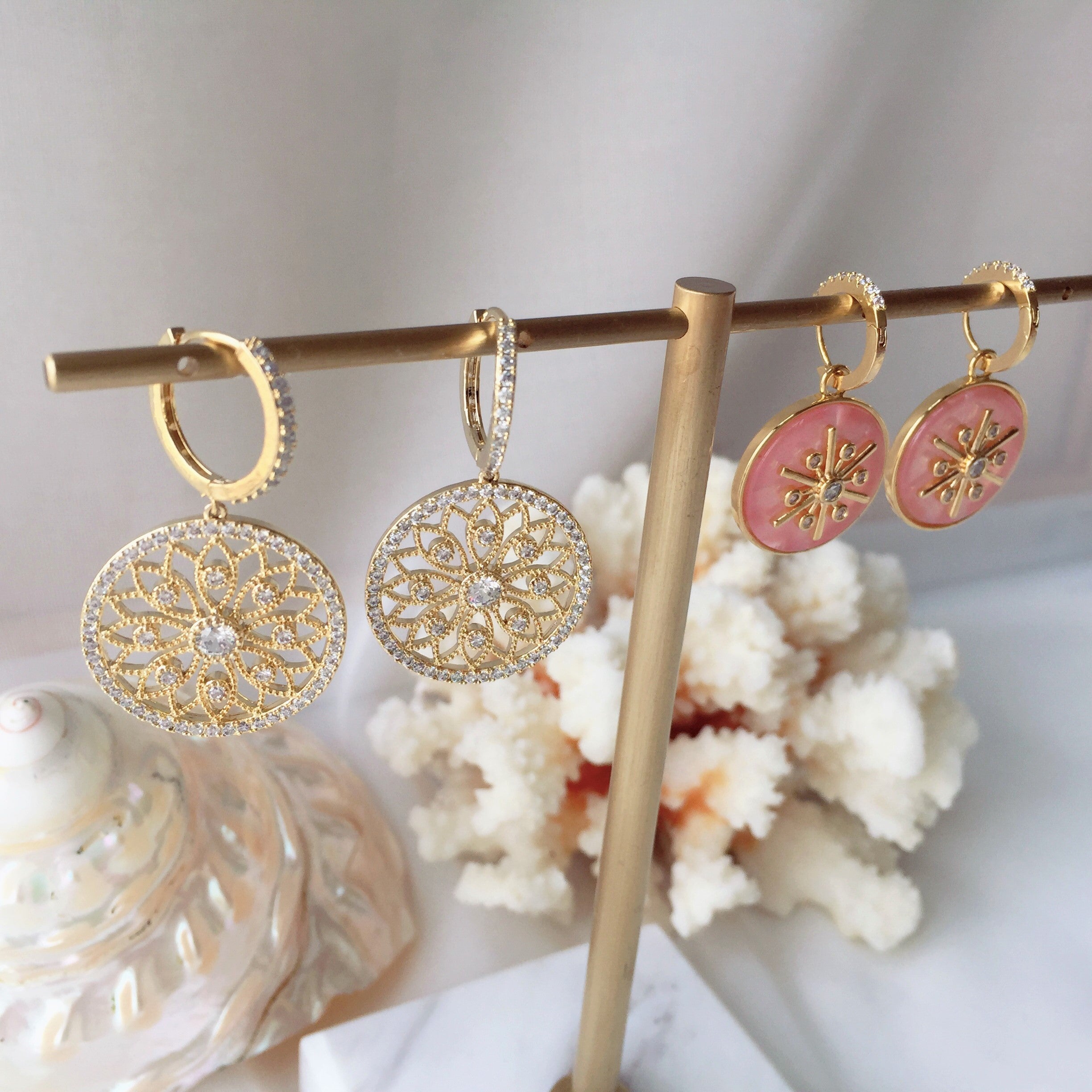 Flower earrings