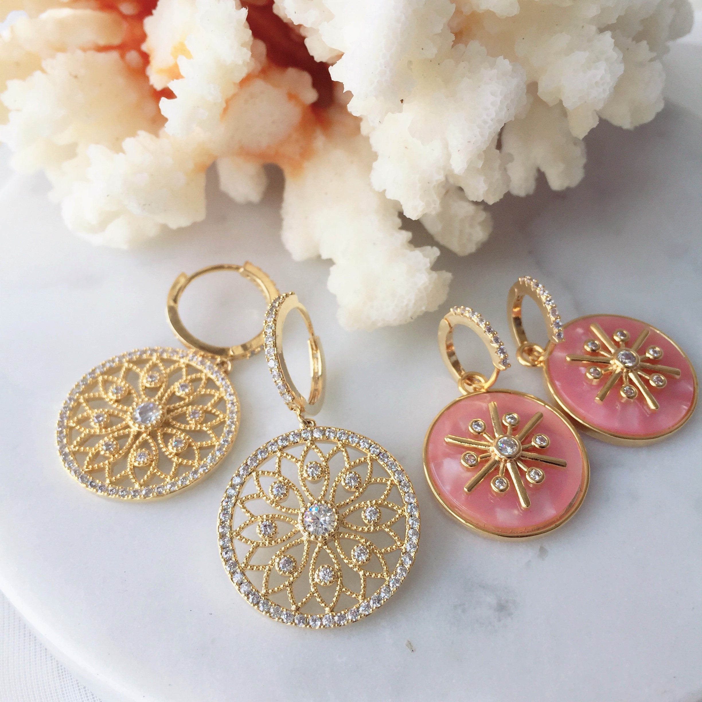 Flower earrings