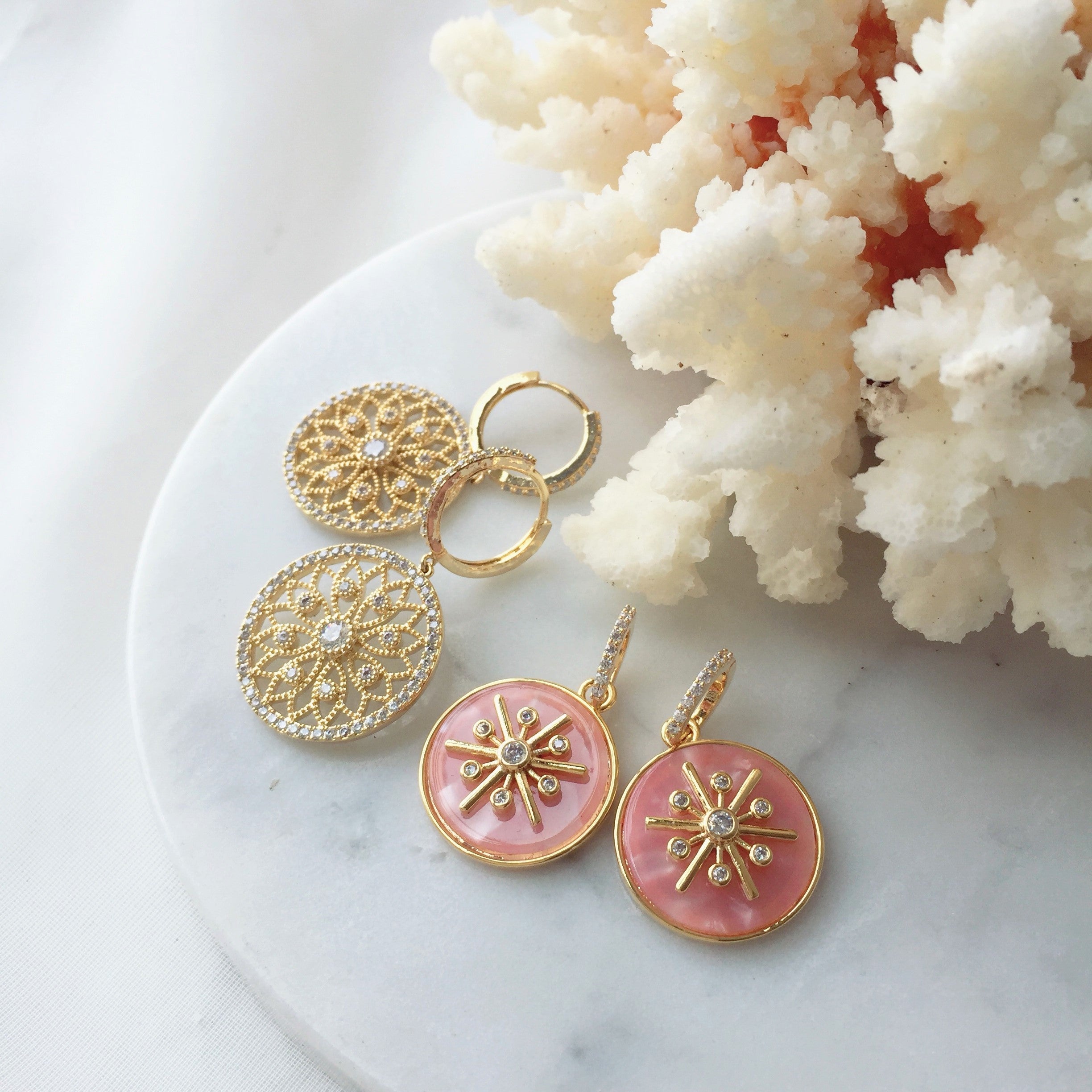 Flower earrings