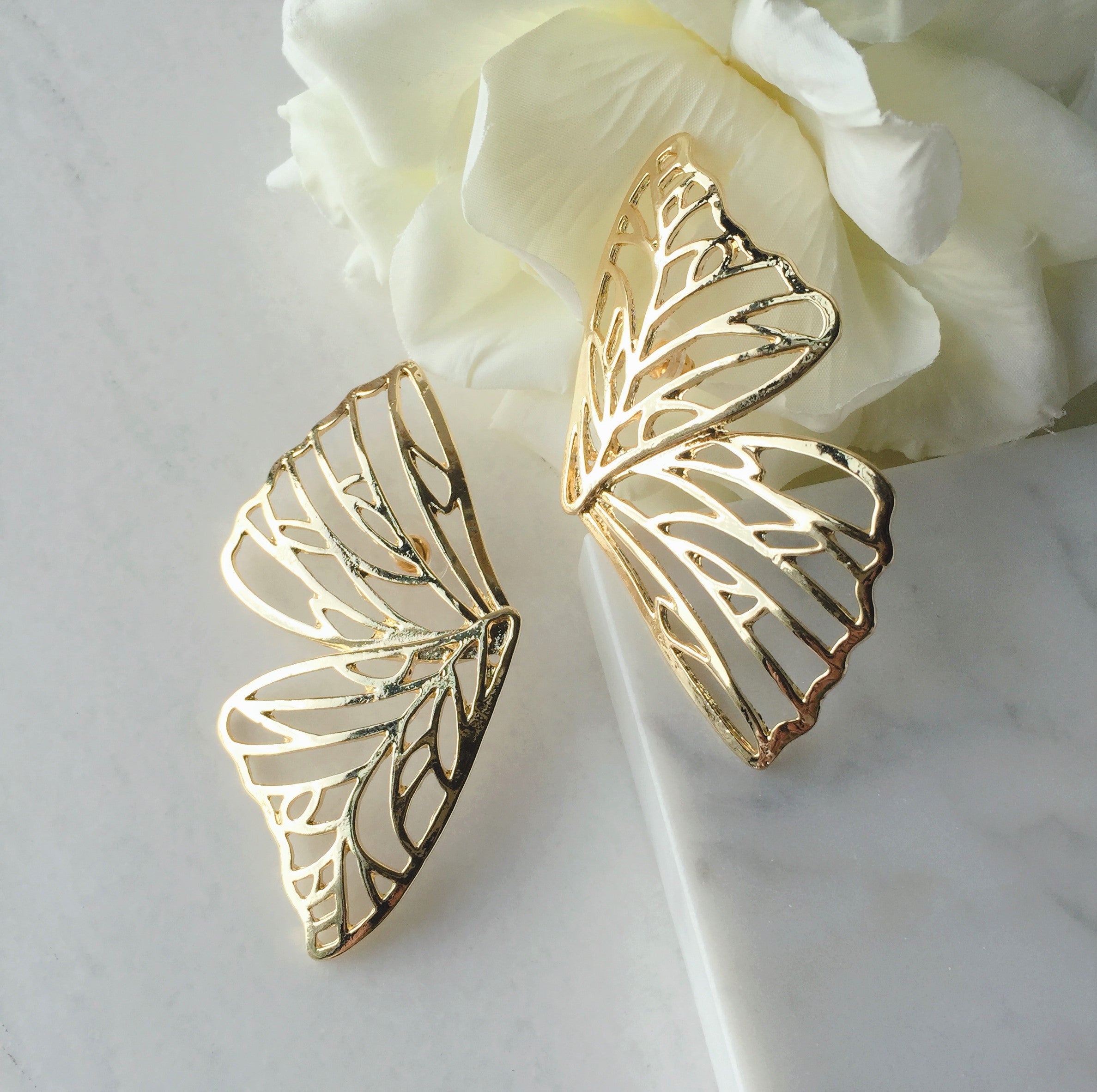 Golden Butterflies earrings