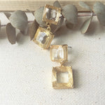 Golden Cube earrings