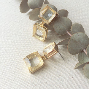 Golden Cube earrings