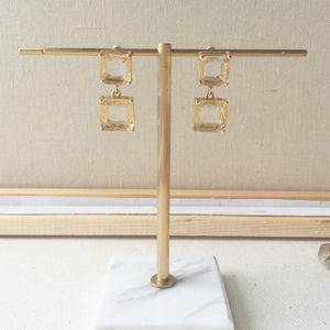 Golden Cube earrings