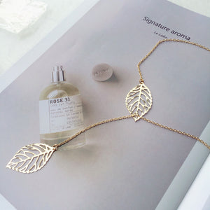 Golden Leaf necklace