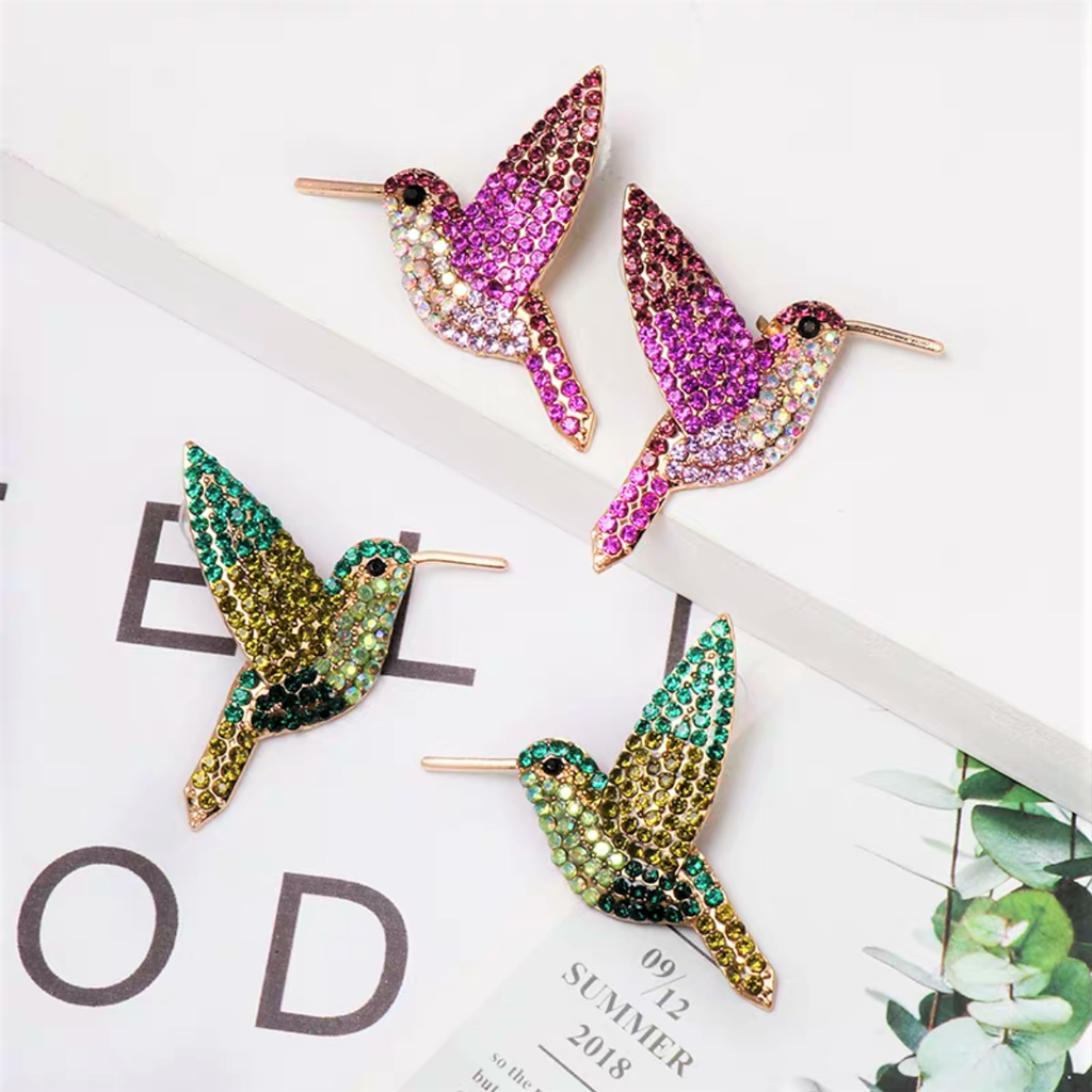 Hummingbird earrings