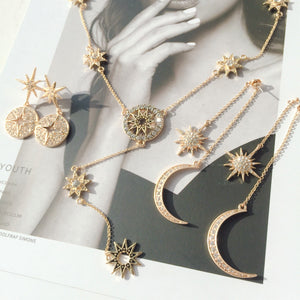 Moonglow earrings and necklaces collection