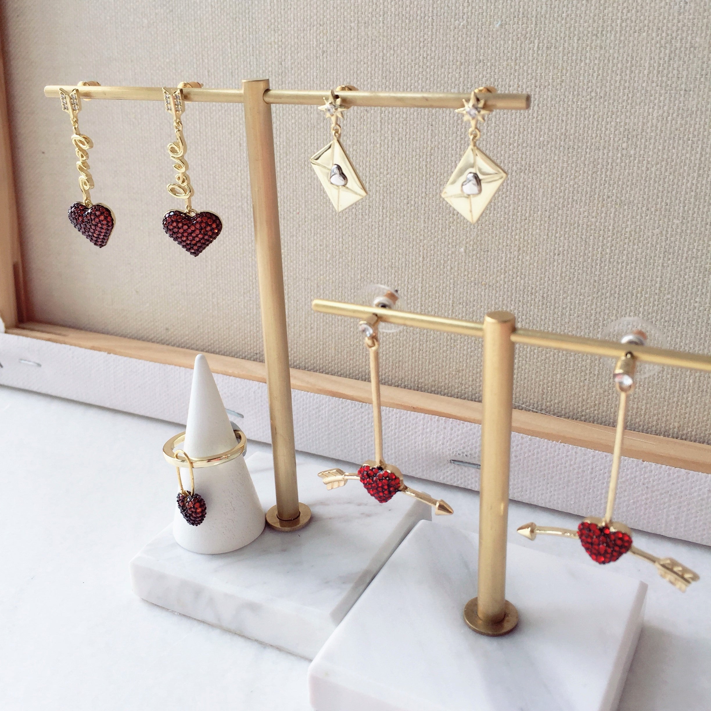 My Valentine  series - Love Letters & Love earrings