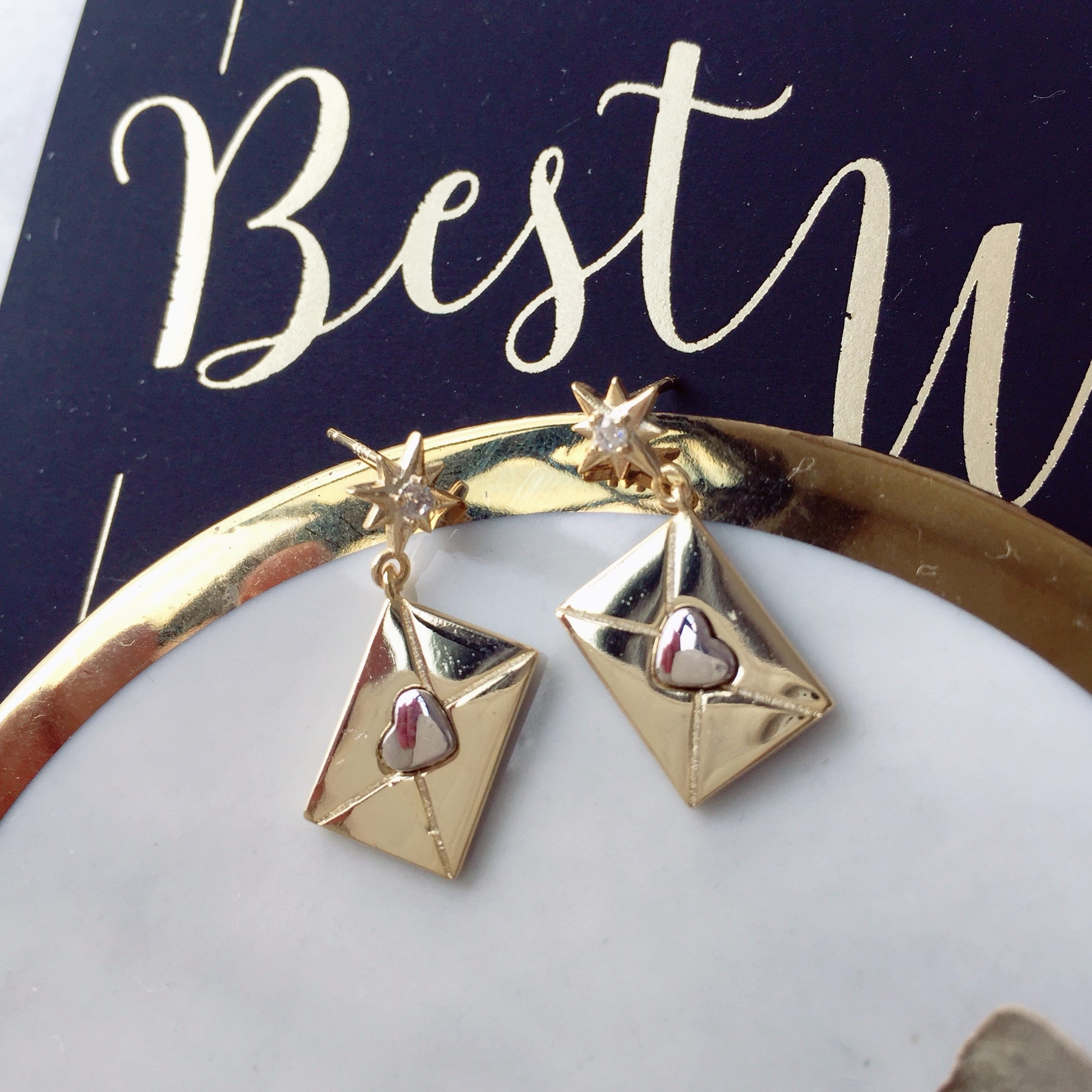 My Valentine  series - Love Letters & Love earrings