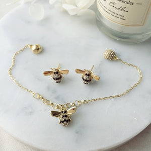 My Bumble Bee bracelet & earrings