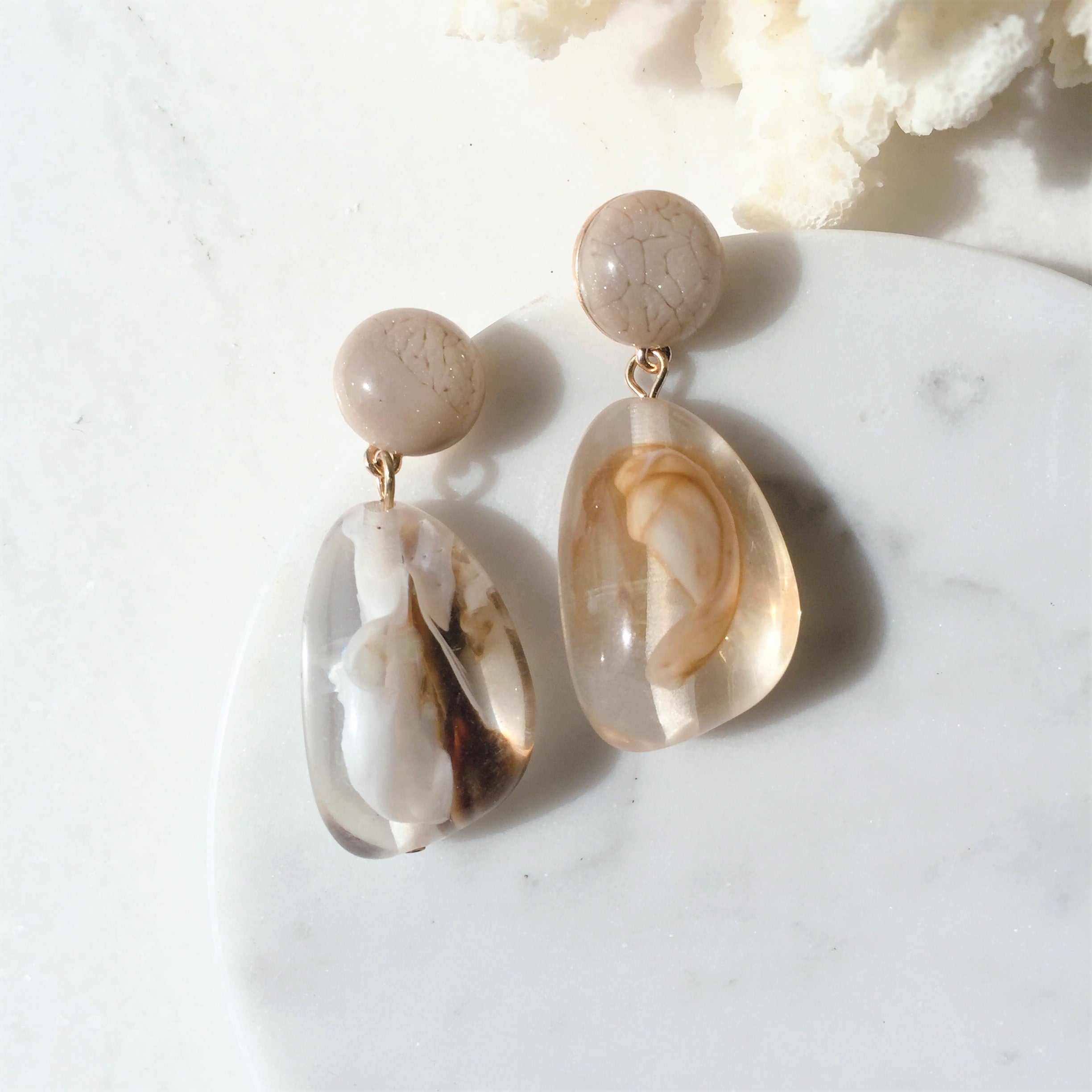 Nude earrings