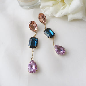 Paris earrings - Blue