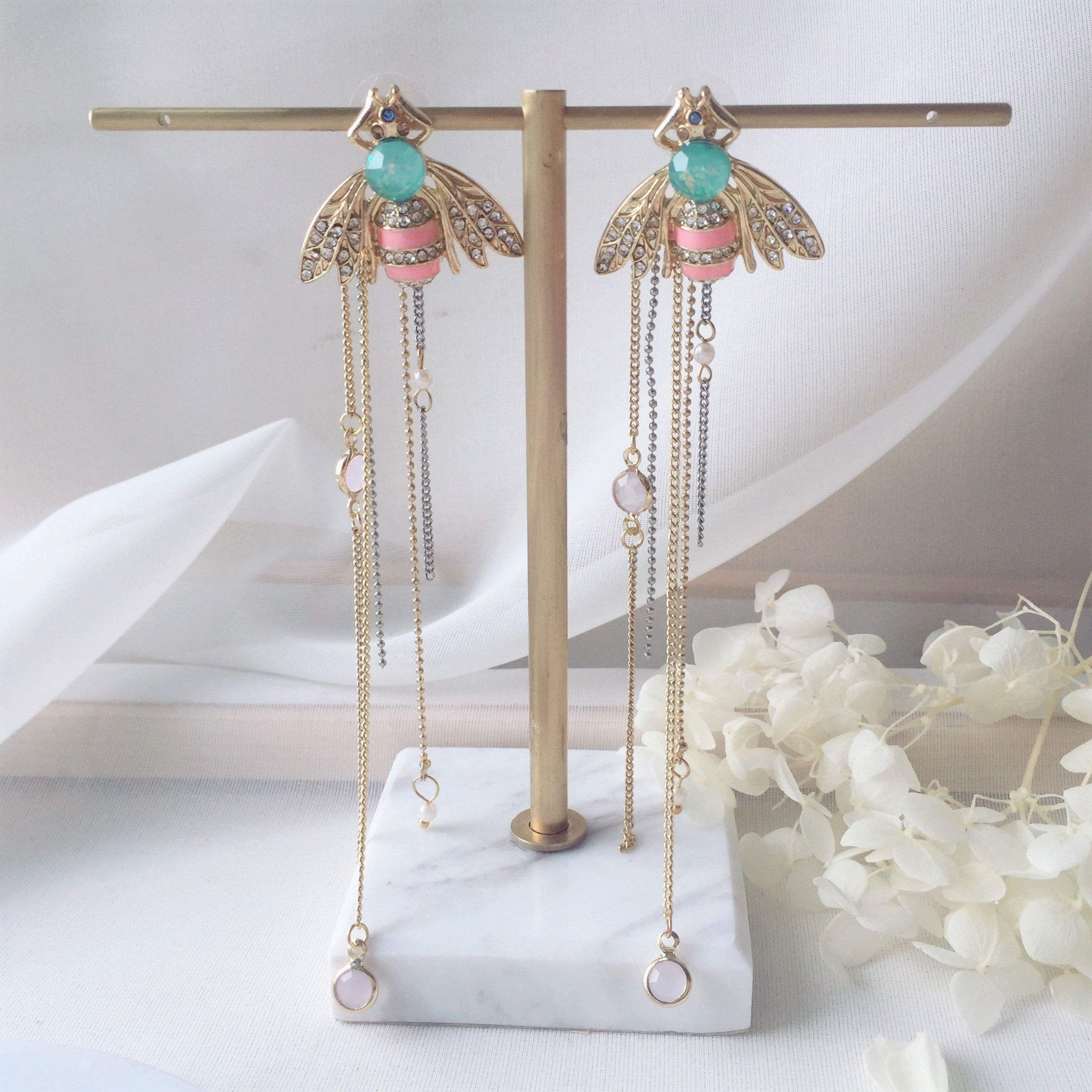 Pastel Bee earrings