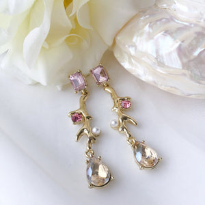 Peony earrings