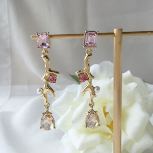 Peony earrings