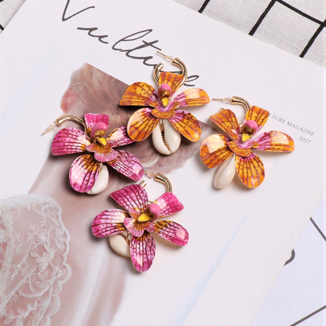 Phuket seashell earrings