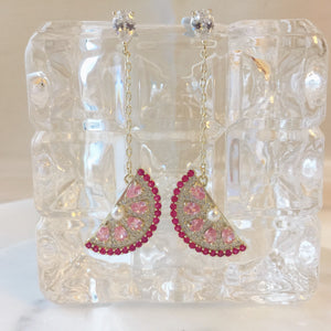 Pink Grapefruit earrings