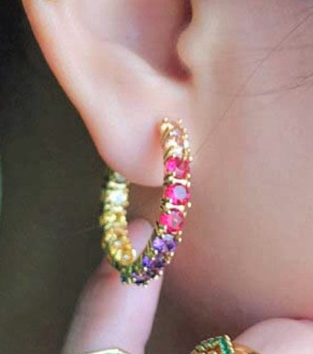 Rainbow Loop earrings