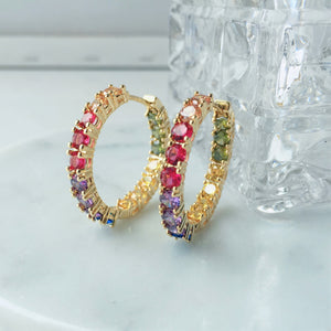 Rainbow Loop earrings