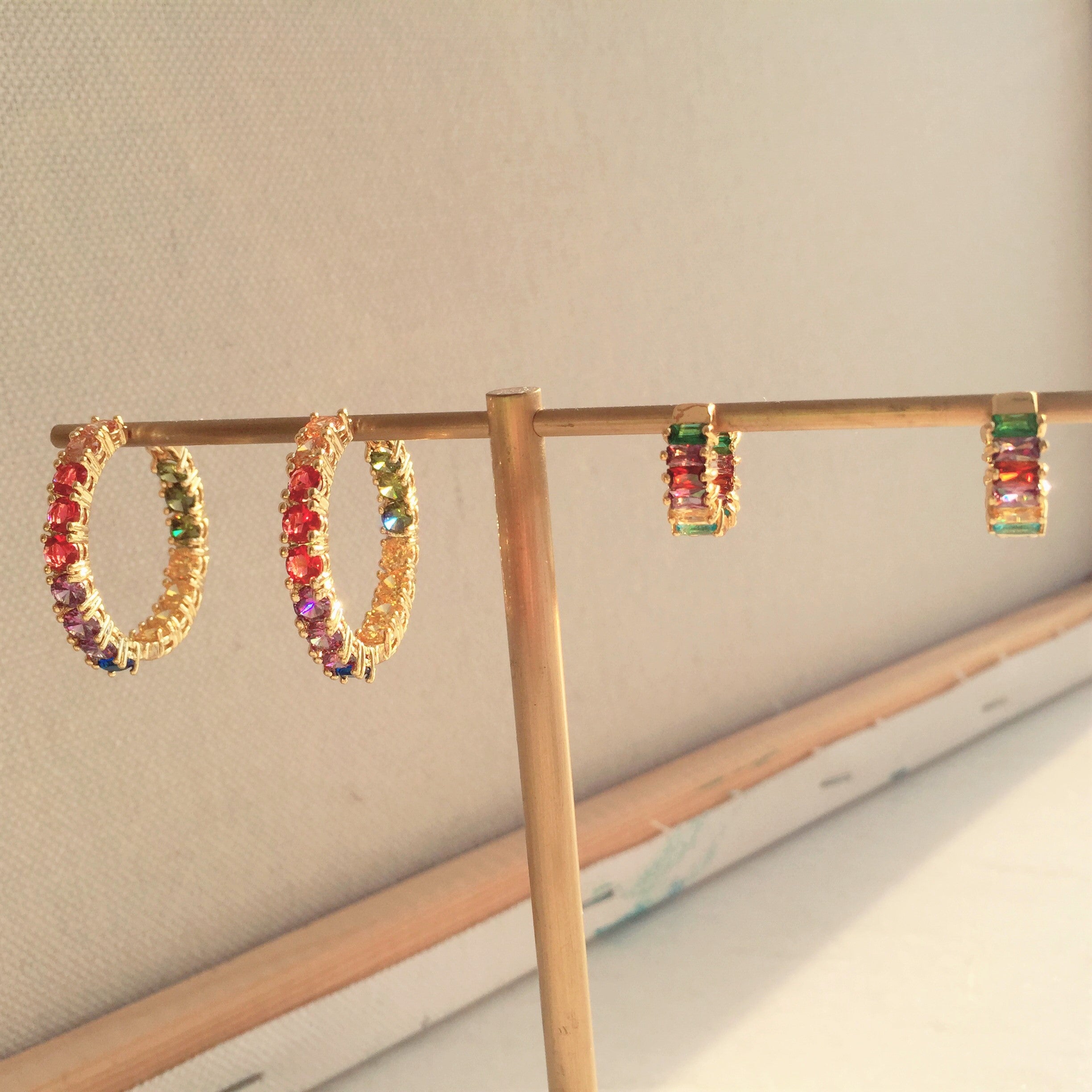 Rainbow Loop earrings