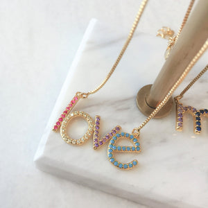 Rainbow Love necklace