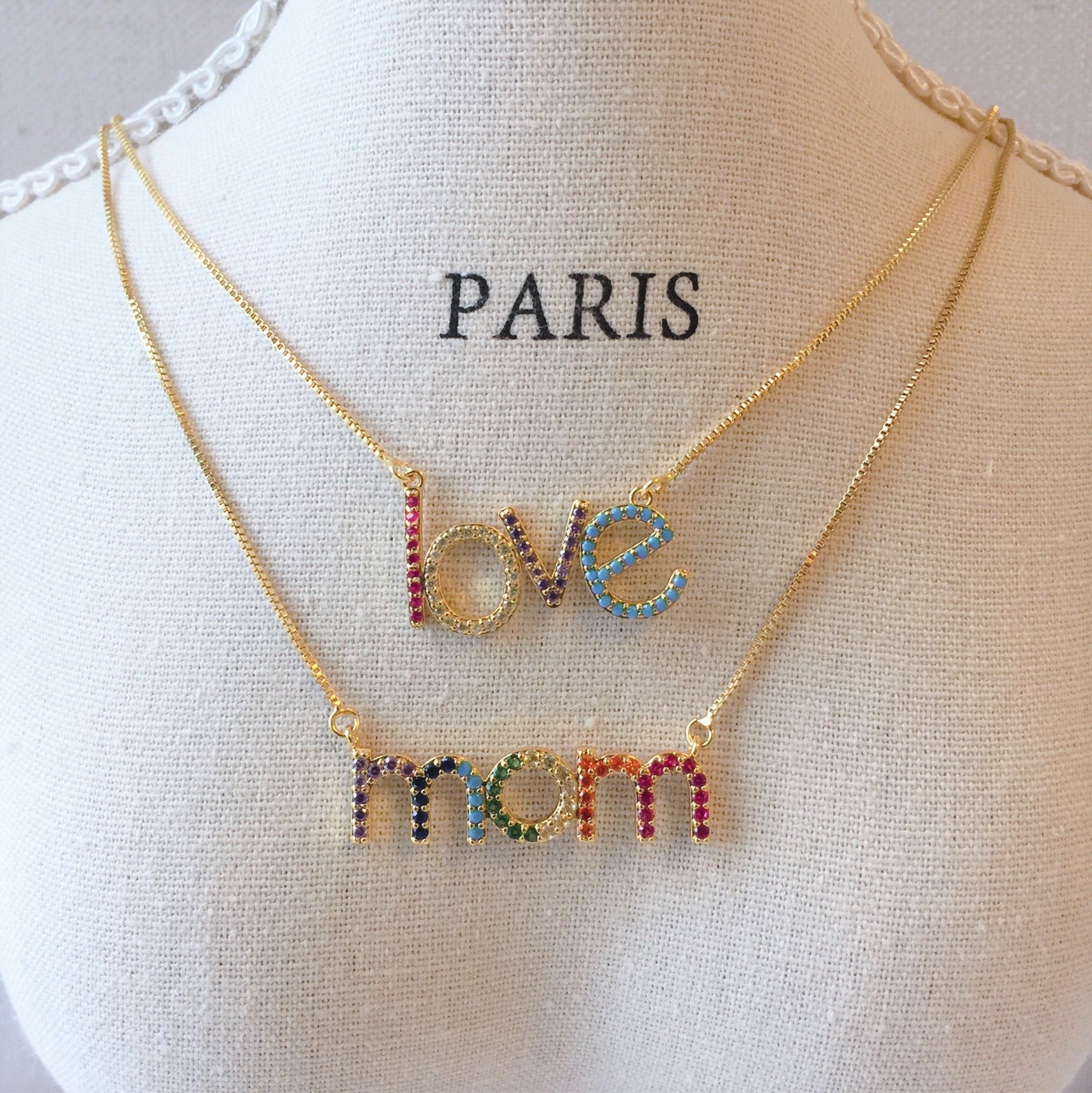 Rainbow Mom necklace