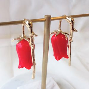 Red Roses earrings