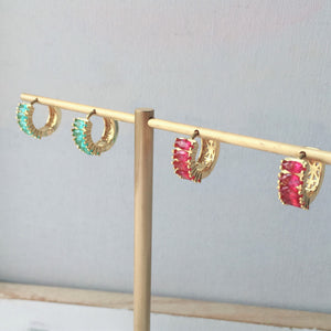 Ruby earrings