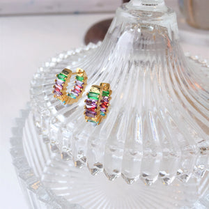 Ruby multi colour earrings