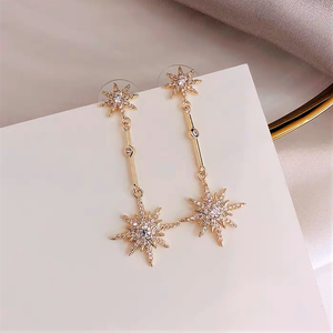 Stardust drop earrings