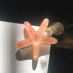 Starfish hair clip