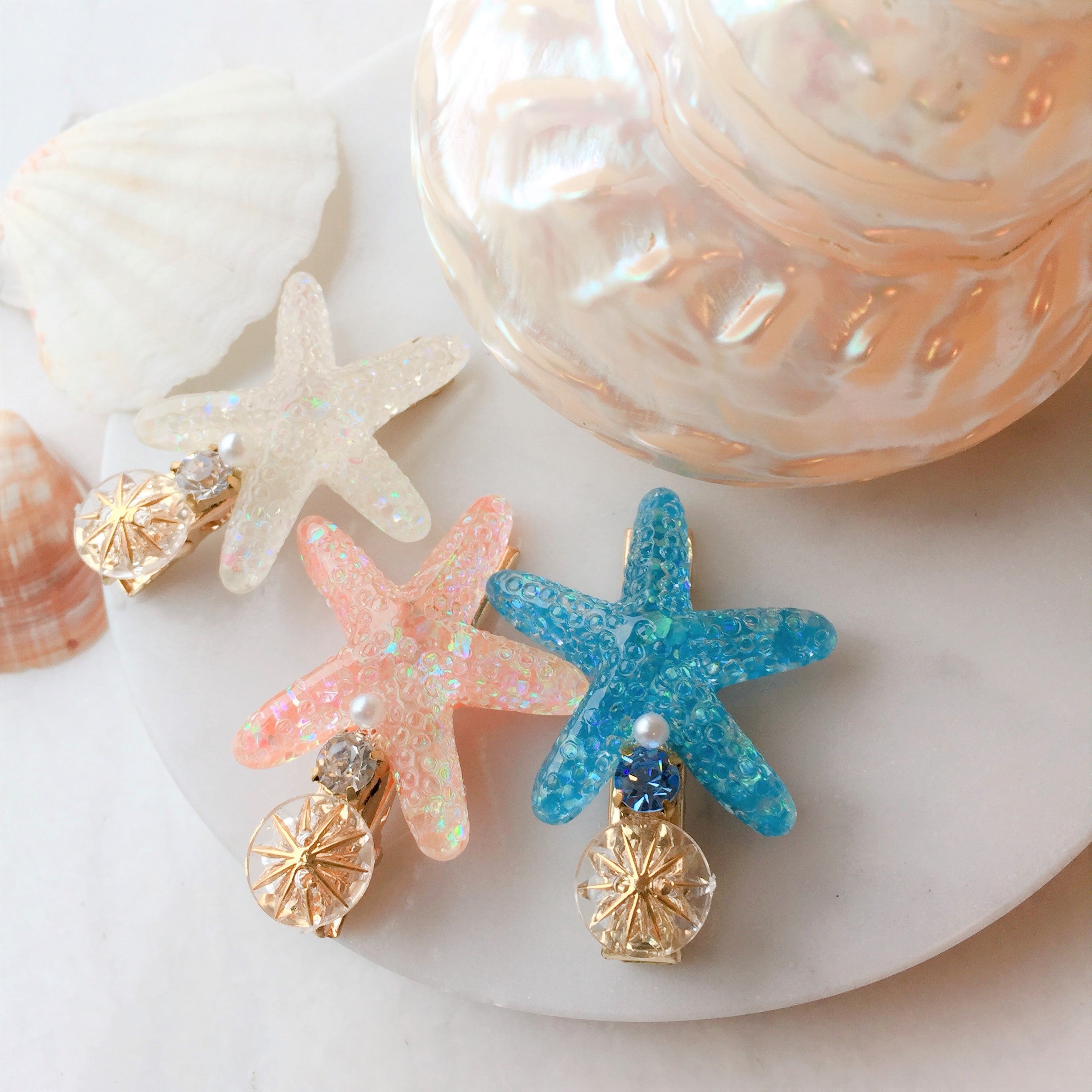 Starfish hair clip