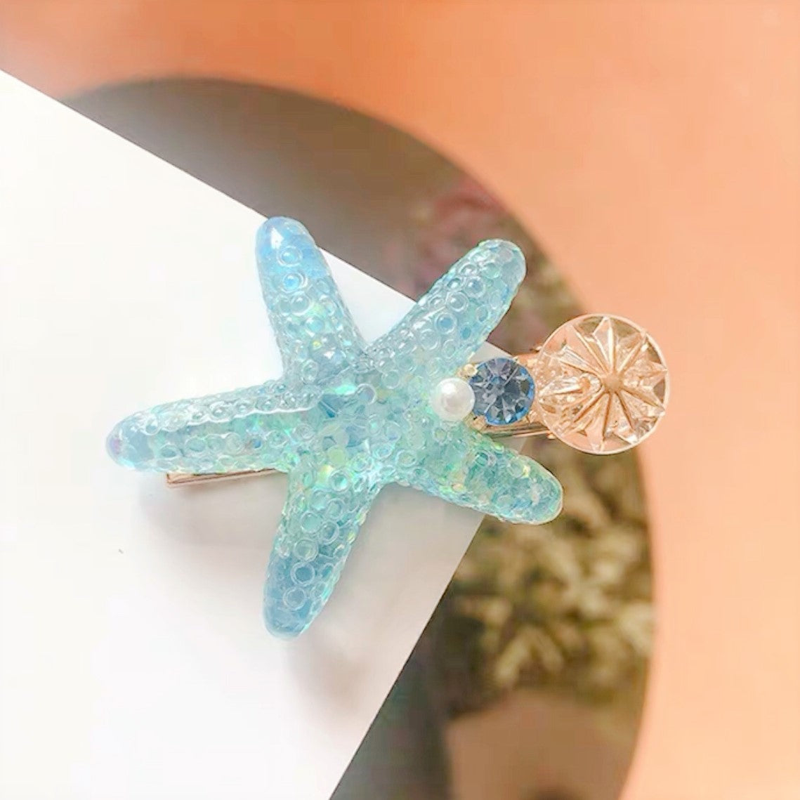 Starfish hair clip