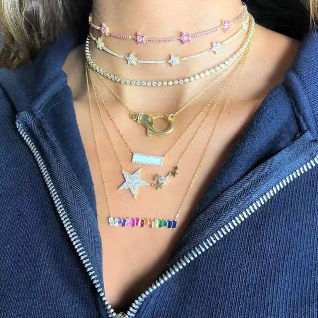 Rainbow Crystal choker (necklace)